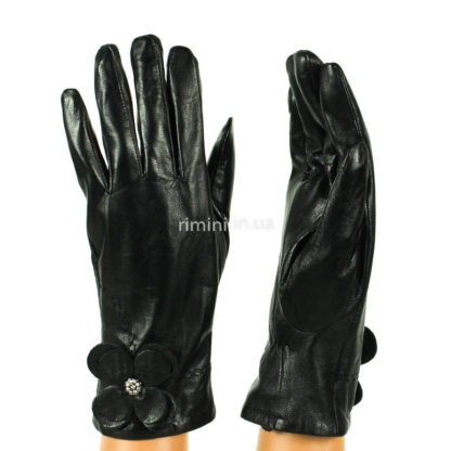 Женские кожаные перчатки 2322Black