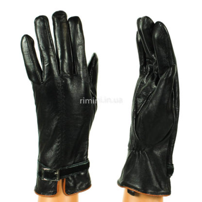 Кожаные женские перчатки 2361Black
