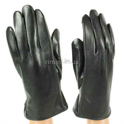 Мужские кожаные перчатки 201Black.plush