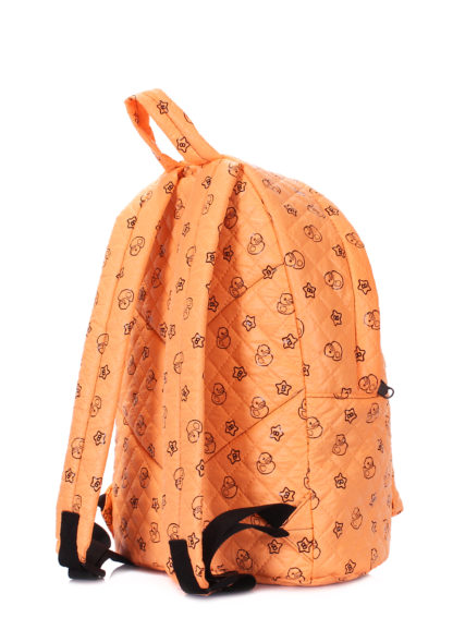 Рюкзак стеганый с уточками POOLPARTY оранжевый