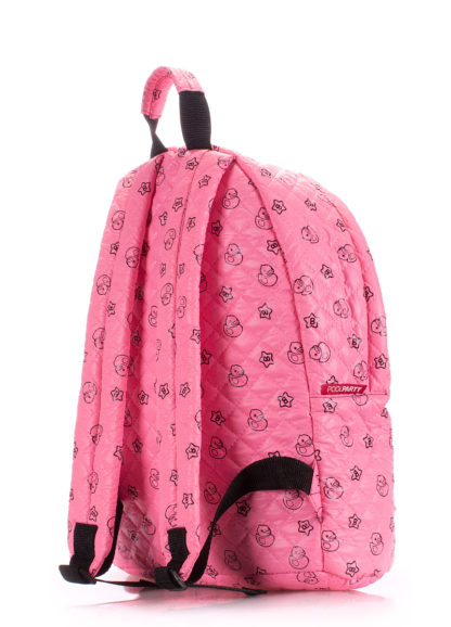Рюкзак стеганый с уточками POOLPARTY розовый