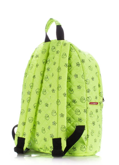 Рюкзак стеганый с уточками POOLPARTY зеленый