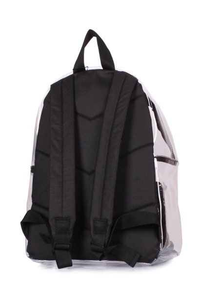 Прозрачный рюкзак Plastic черный