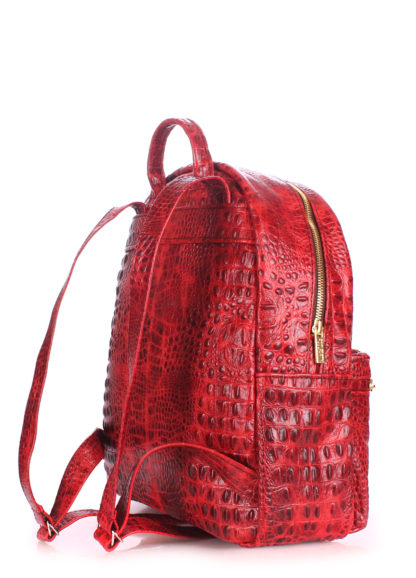 Рюкзак женский кожаный POOLPARTY Mini красный