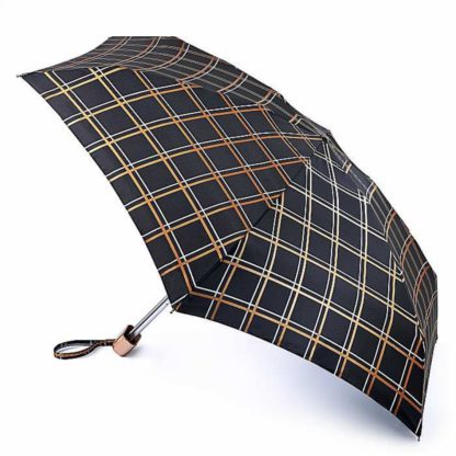 Мини зонт женский Fulton Tiny-2 L501 Golden Check (Золотая Клетка)