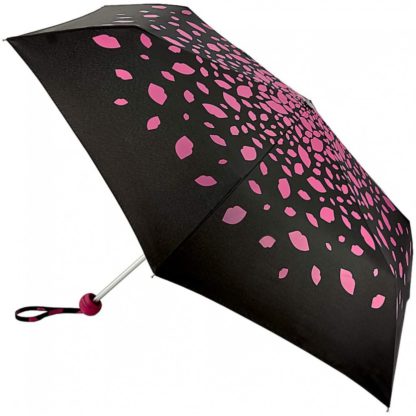 Зонт женский Lulu Guinness by Fulton Minilite-2 L869 Raining Lips Pink