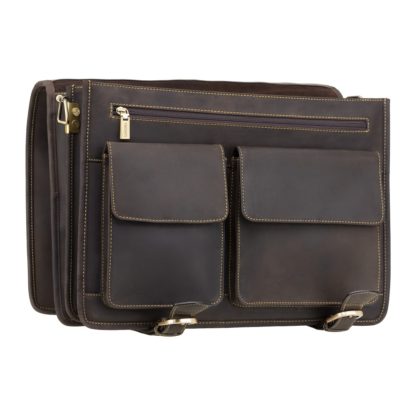 Кожаный портфель для документов Visconti 16134 XL Hulk (Oil Brown)