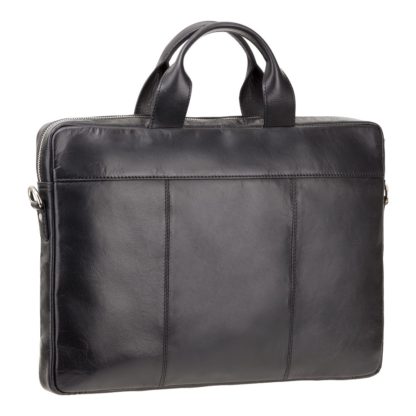 Кожаная сумка для ноутбука черная Visconti ML28 (Black)