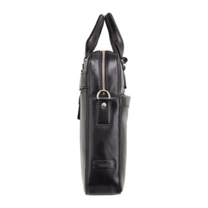 Мужская кожаная сумка для ноутбука 13'' черная Visconti ML34 Victor (Black) RFID
