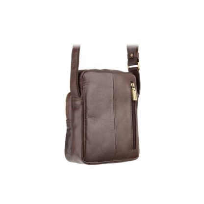 Небольшая мужская сумка-мессенджер коричневая Visconti ML40 Riley (Brown) RFID