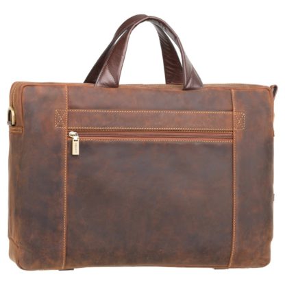 Кожаная сумка для ноутбука 15 дюймов Visconti TC78 Octo 15 (Havana Tan) коричневая