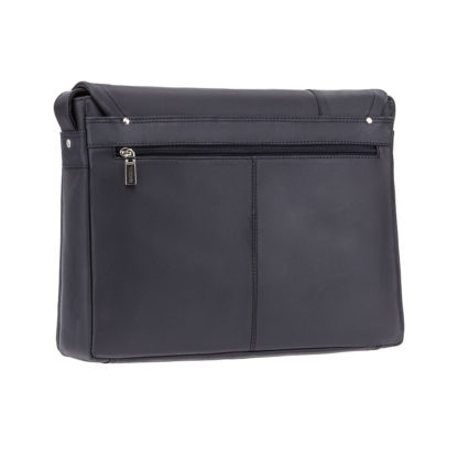 Кожаная сумка для ноутбука 13 дюймов Visconti 16072 Foster (L) (Oil Black)