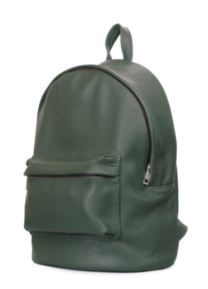 Кожаный рюкзак POOLPARTY зеленый