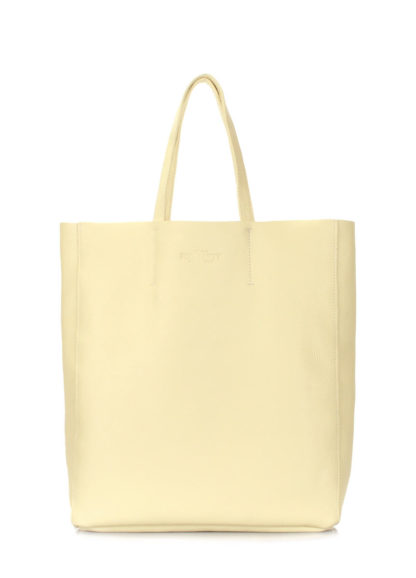 Кожаная женская сумка POOLPARTY City желтая