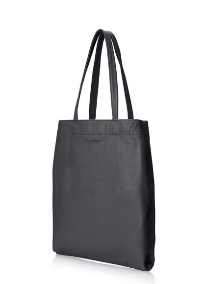 Кожаная сумка POOLPARTY Daily Tote, daily-tote-black