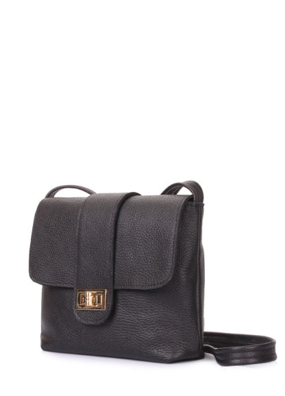 Кожаная сумка на плечо POOLPARTY Kiki, kiki-leather-black