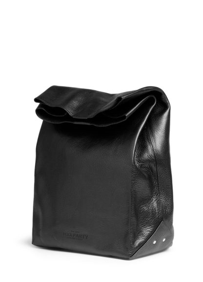 Оригинальный женский кожаный клатч POOLPARTY Lunchbox черный