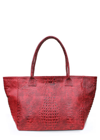 Кожаная сумка POOLPARTY Desire, desire-croco-red