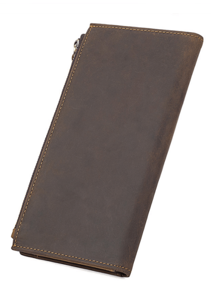 Кожаный мужской портмоне-клатч коричневый TIDING BAG R-8168R