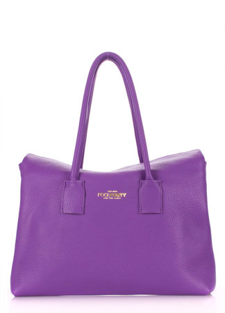 Кожаная сумка POOLPARTY Sense, sense-violet