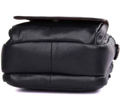 Кожаная мужская сумка с ручкой и ремнем на плечо Tiding Bag 1012A