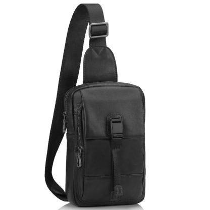 Черная мужская сумка-слинг Tiding Bag 312A