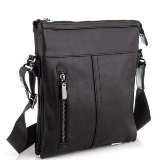Кожаная мужская сумка через плечо, много отделов Tiding Bag 80261A