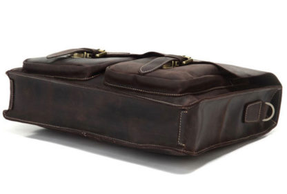 Винтажный мужской портфель кожаный Tiding Bag 7105R