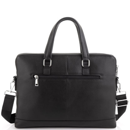 Кожаная сумка для ноутбука и документов черная Tiding Bag A25F-9916-1A