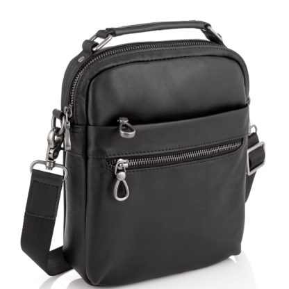 Кожаная мужская сумка на плечо с ручкой Tiding Bag 164A
