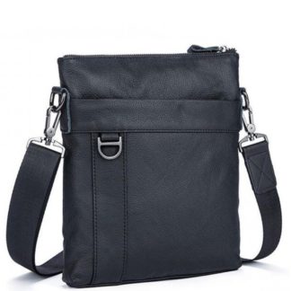 Кожаная мужская сумка планшет черная Bexhill Bx9010A