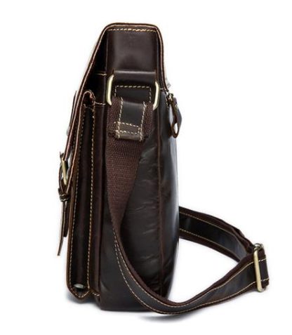 Стильная мужская сумка через плечо коричневая (мессенджер) Bexhill BX9040
