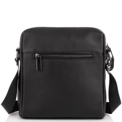 Мужская кожаная сумка на плечо черная Tiding Bag NM23-8017A