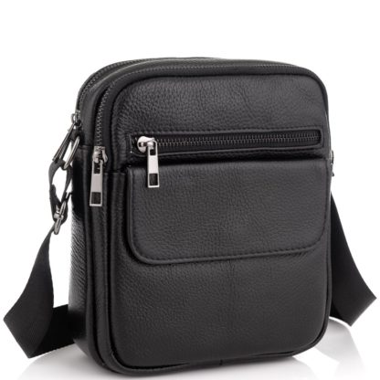 Маленькая мужская сумка кожаная через плечо Tiding Bag A25-1108A