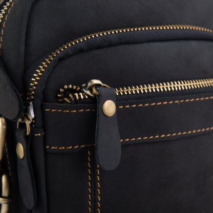 Небольшая мужская кожаная сумка на плечо Tiding Bag t0036A