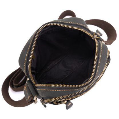 Небольшая мужская кожаная сумка на плечо Tiding Bag t0036A