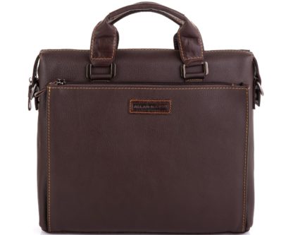 Кожаная сумка для ноутбука и документов А4 коричневая Allan Marco RR-4102-1B