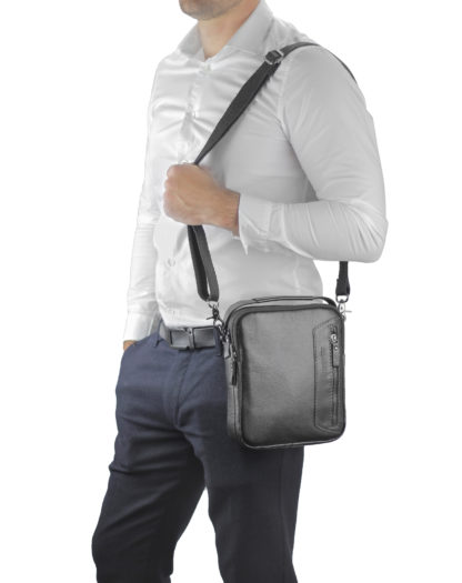 Кожаная сумка мужская на плечо Allan Marco RR-4099A