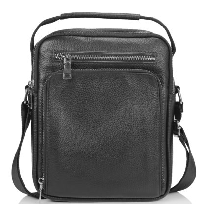 Мужская кожаная сумка через плечо с ручкой Tiding Bag NM23-2305A