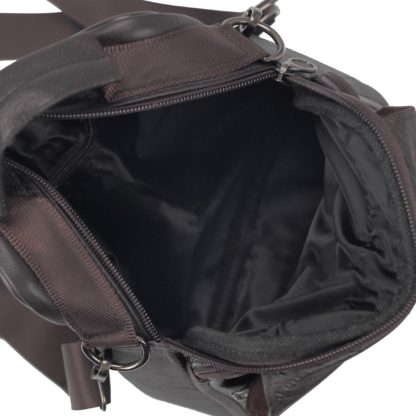 Коричневая мужская сумка на плечо HD Leather NM24-221C