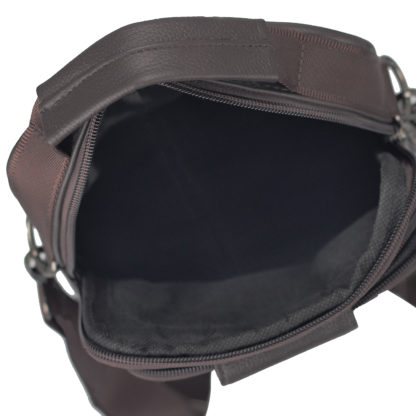 Небольшая мужская кожаная сумка с ручкой HD Leather NM24-216C