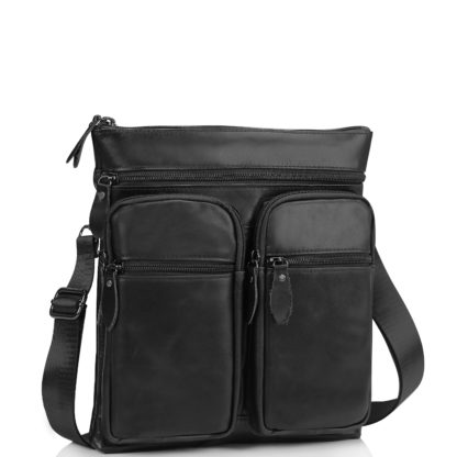 Мессенджер, сумка через плечо мужская из кожи Tiding Bag M35-9012A