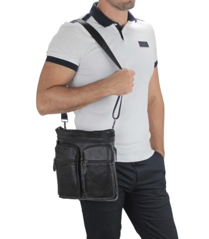 Мессенджер, сумка через плечо мужская из кожи Tiding Bag M35-9012A