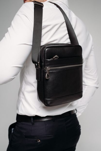 Мужская сумка на плечо натуральная кожа Tiding Bag NM29-88078A