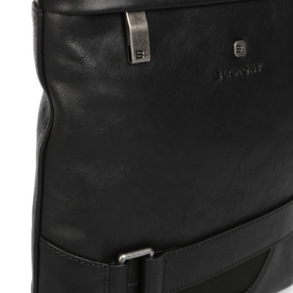 Мужская сумка на плечо, натуральная кожа, черный Blamont P7870761
