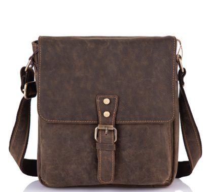Мужская сумка на плечо из натуральной кожи, винтажный стиль Tiding Bag t0047