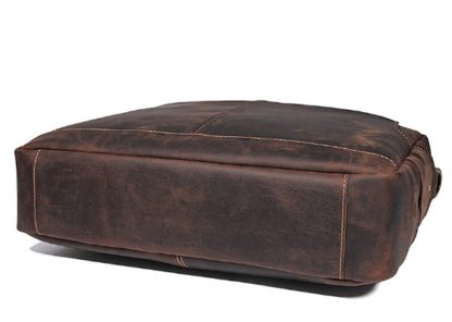 Мужская сумка-портфель для документов и ноутбука 16″, натуральная кожа Tiding Bag t1019
