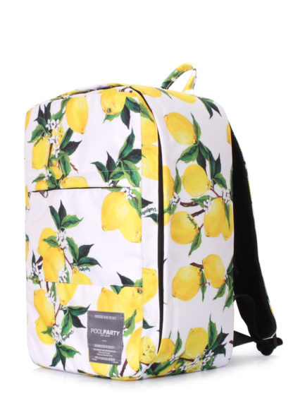 Рюкзак для ручной клади Ryanair, Wizz Air, МАУ (белый с лимонами)