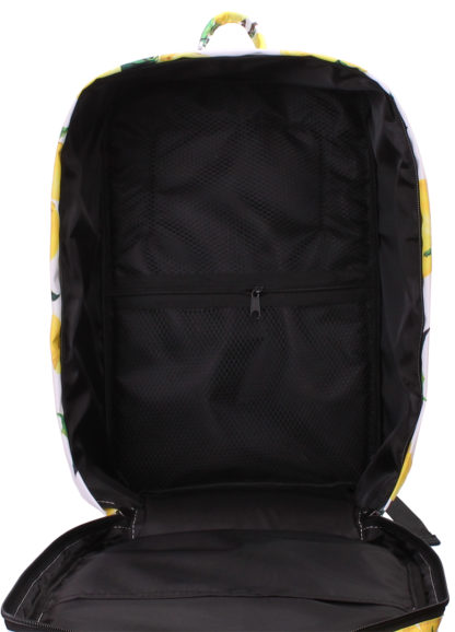 Рюкзак для ручной клади Ryanair, Wizz Air, МАУ (белый с лимонами)