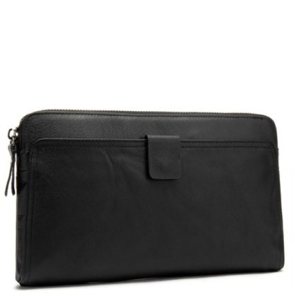 Кожаный мужской клатч Tiding Bag 8037A черный